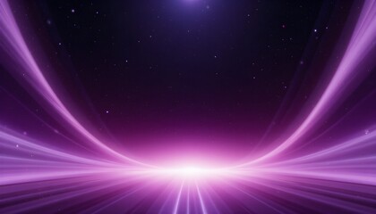 Obraz premium Futuristic Abstract Purple Light Waves Background – Smooth Glowing Neon Gradient with Dynamic Motion Effects in a Sci-Fi Inspired Night Sky