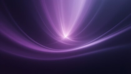 Fototapeta premium Futuristic Abstract Purple Light Waves Background – Smooth Glowing Neon Gradient with Dynamic Motion Effects in a Sci-Fi Inspired Night Sky