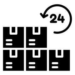 Delivery 24 Hours Icon