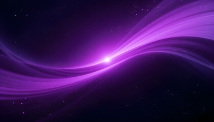 Obraz premium Futuristic Abstract Purple Light Waves Background – Smooth Glowing Neon Gradient with Dynamic Motion Effects in a Sci-Fi Inspired Night Sky