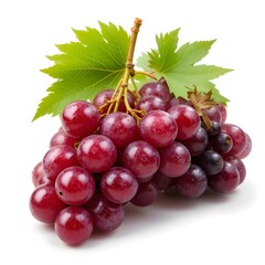 Fototapeta premium Nature's Bounty A Cluster of Luscious red Grapes 