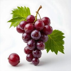 Fototapeta premium Nature's Bounty A Cluster of Luscious red Grapes 