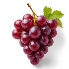Fototapeta premium Nature's Bounty A Cluster of Luscious red Grapes 
