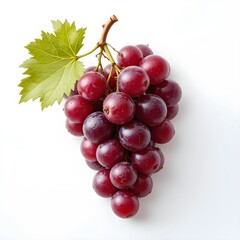 Fototapeta premium Nature's Bounty A Cluster of Luscious red Grapes 