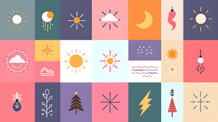 Fototapeta premium Geometric - Repeating shapes and lines for modern and abstract designs.