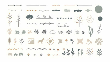 Fototapeta premium Geometric - Repeating shapes and lines for modern and abstract designs.