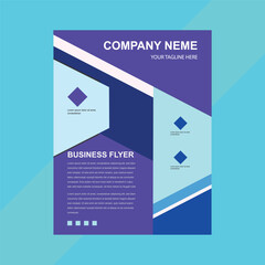 Annual report brochure flyer template set Blue cover design business advertisement magazine ads