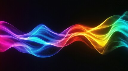 Fototapeta premium Stunning Colorful Abstract Wave Design