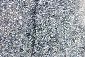 Dried salt spray on auto glass