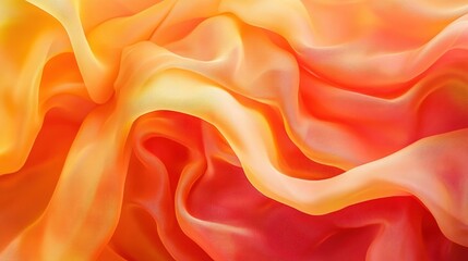 Obraz premium Blended waves of orange and yellow forming a soft, glowing gradient with rich texture, perfect for digital backgrounds.