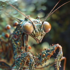 fractal preying mantis