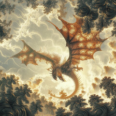 Fractal winged serpent