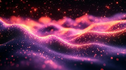Abstract Purple and Pink Lights. Generative AI
