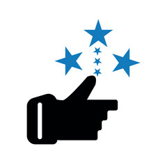 Customer rating icon.