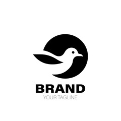 Obraz premium Gull Logo. Gull Logo Design. Gull Logo Brand. Gull Logo Vector Design Isolated on White Background
