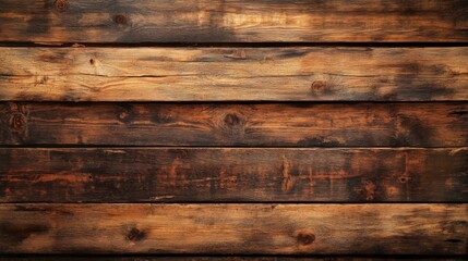Rustic Wood Plank Background, Horizontal Wooden Texture