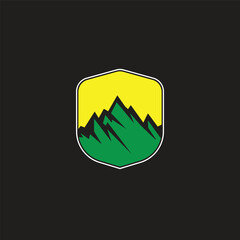 mountain logo vector