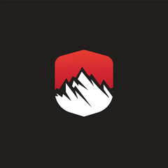 mountain logo vector