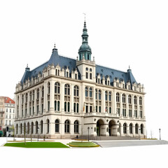 Obraz premium European Parliament building in Strasbourg isolated on the white background