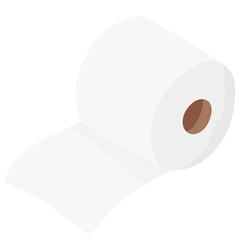 Paper Towel, Tissue Box PNG, Household Cleaning Illustration