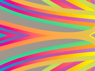 Fototapeta premium SIMPLE DYNAMIC LINE art design with aesthetic colourful background