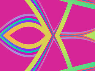 SIMPLE DYNAMIC LINE art design with aesthetic colourful background