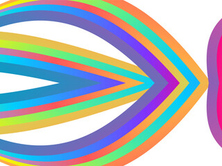 SIMPLE DYNAMIC LINE art design with aesthetic colourful background