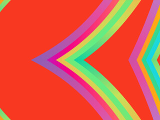 SIMPLE DYNAMIC LINE art design with aesthetic colourful background