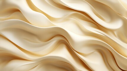 Fototapeta premium A flowing 3D background abstract waves, smooth undulating surfaces with depth.