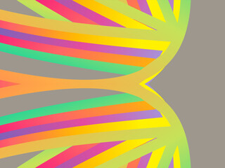 SIMPLE DYNAMIC LINE art design with aesthetic colourful background