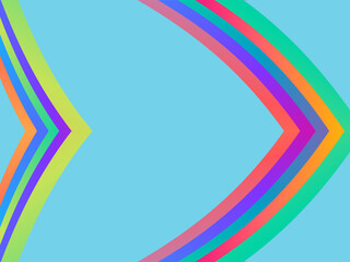 SIMPLE DYNAMIC LINE art design with aesthetic colourful background