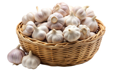 Garlic Cloves in Basket