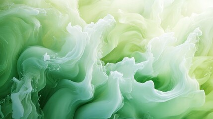 Fresh green gradient background, softly merging pastel green with rich, deep green tones