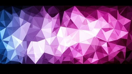 Obraz premium Abstract Polygonal Background With Pink Purple Blue Hues