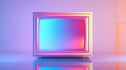 Retro tv with no signal message,vintage style tv with antenna, test pattern Vector stock,3D Illustration of old style wooden case TV,monitor with a rainbow,TV does not receive tv signal.