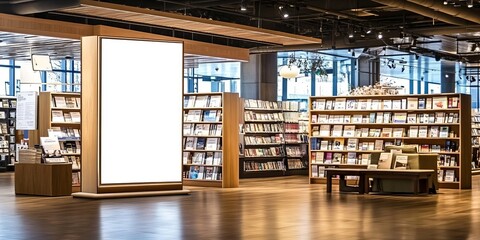 Billboard space for impactful messaging in a retail shop.