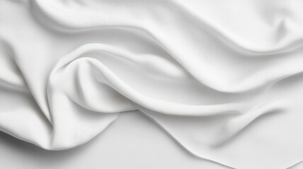 Obraz premium Smooth beige silk Canvas fabric flowing on a neutral background, creating an elegant and luxurious aesthetic