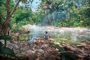 Shanay-timpishka is a river located in Peru. It is situated in the province of Puerto Inca in Huánuco. It has a length of 6.4 km. The temperature of the river reaches 94 °C	