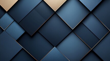Obraz premium Abstract Arrangement of Deep Toned Geometric Squares with Metallic Accents Modern Design Aesthetic.