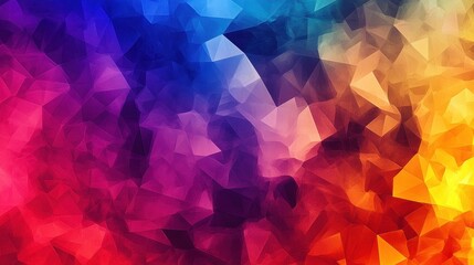 Naklejka premium Colorful Abstract Geometric Background Vibrant Gradient Hues