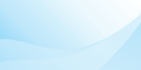 Abstract white wavy glowing lines on a blue background. Futuristic digital design simple modern abstract