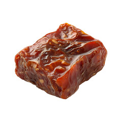 Sun-Dried Tomato Caramel Infused Meat Isolated on Transparent Background