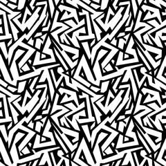 Creative ethnic style vector seamless pattern. Unique geometric vector swatch