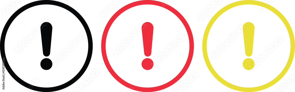 Wall mural warning danger triangle icon in line set isolated on transparent background hazardous vector apps an