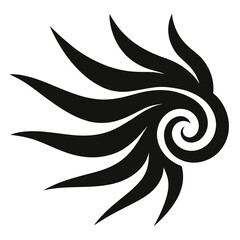 silhouette vector of a tattoo design