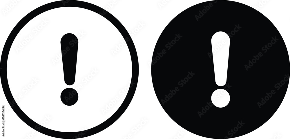 Wall mural warning danger circle icon in flat, line set isolated on transparent background hazardous vector for
