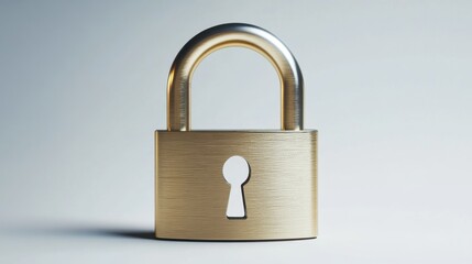 Advanced Digital Padlock for Cybersecurity and Data Protection in Technology Concept