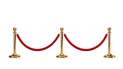 Red Velvet Rope and Gold Stanchions VIP Entrance