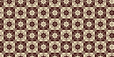 Decorative seamless pattern brown and vanila color for background or wallpaper, decorative background jpg.