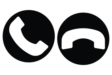 Phone call icon collection. Contact us telephone sign, communication icons. 